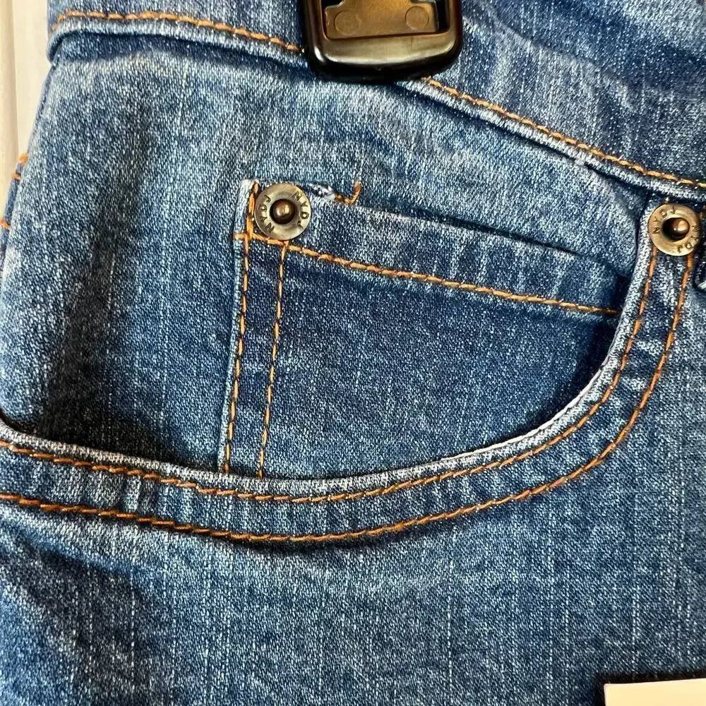 NYDJ Stretch Jeans Straight Leg in Blue Women's Size 16